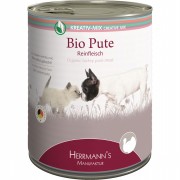 100% Bio Pute 800g Katze Nassfutter Herrmann