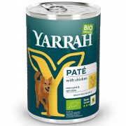 Bio Pate mit Huhn 400g Hund Nassfutter Yarrah